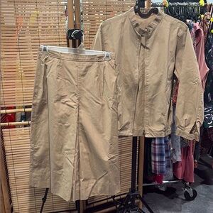 Vintage Burberrys Tan Bomber Jacket (Skirt sold separately)